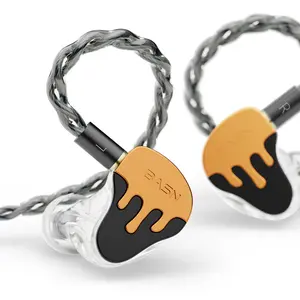 BASN BmasterX 6 Drivers ( 1DD+3BA+2PZT) In Ear Monitor Headphone Hybrid Wired Earbuds Audio earbuds wired earphones