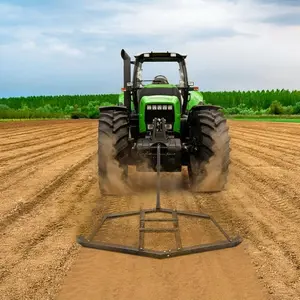 Extra Large Heavy Duty Driveway Drag Harrow Rake – 2 Adjustable Bars – Tow Behind Grader Attachment – Ideal for ATV, UTV, Lawn & Garden Tractors – For Soil, Gravel, Arena Maintenance