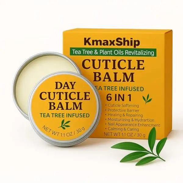 Tea Tree Oil Nail & Cuticle Balm - Cuticle Cream & Butter for Dry, Damaged Cuticles - Cuticle & Hang Nail Healing Treatment, Moisturizer & Softener, 1.1 OZ, 1 Pack