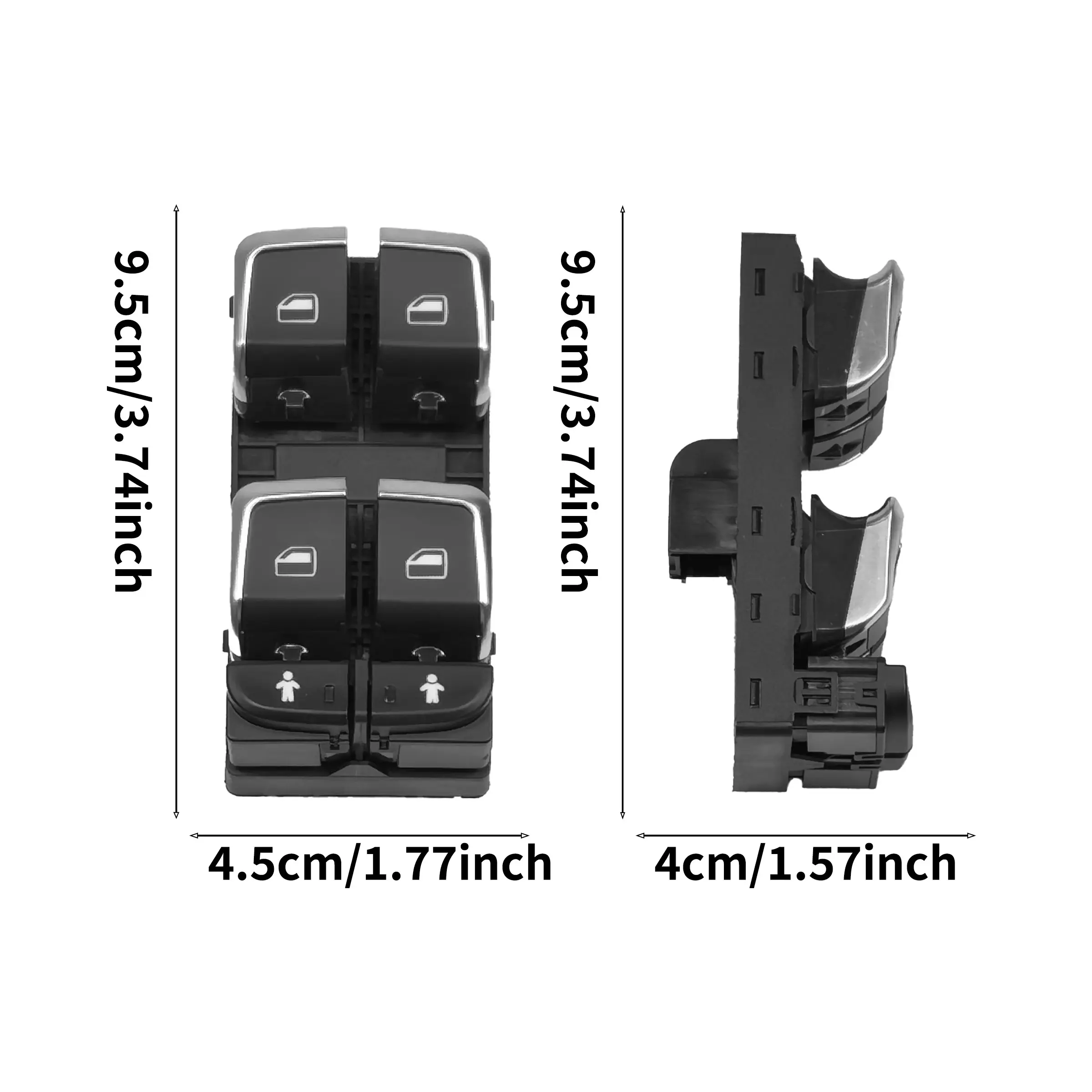 Audi C7 A6 Glass Lift Switch Assembly Replacement, Compatible with Code 4gd959851b & 4g0959851, Electric Window Control Unit
