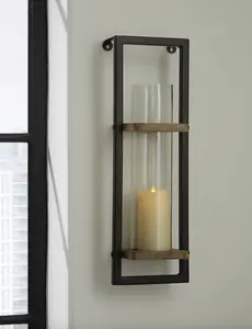 Rustic Candle Wall Sconce