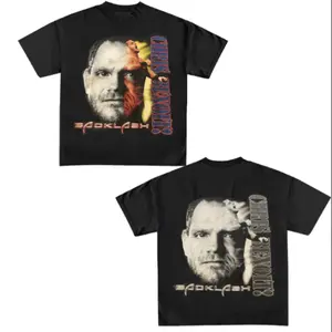 Chris Benoit vintage t shirt WWF 4 Real Wrestling WWE Tee