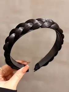 Hair Braids Design Headband, Fashionable Fishbone Braids Headband, Hair Accessories for Women & Girls, Synthetic Wigs for Daily Use, Knotted Headband, Headbands Women