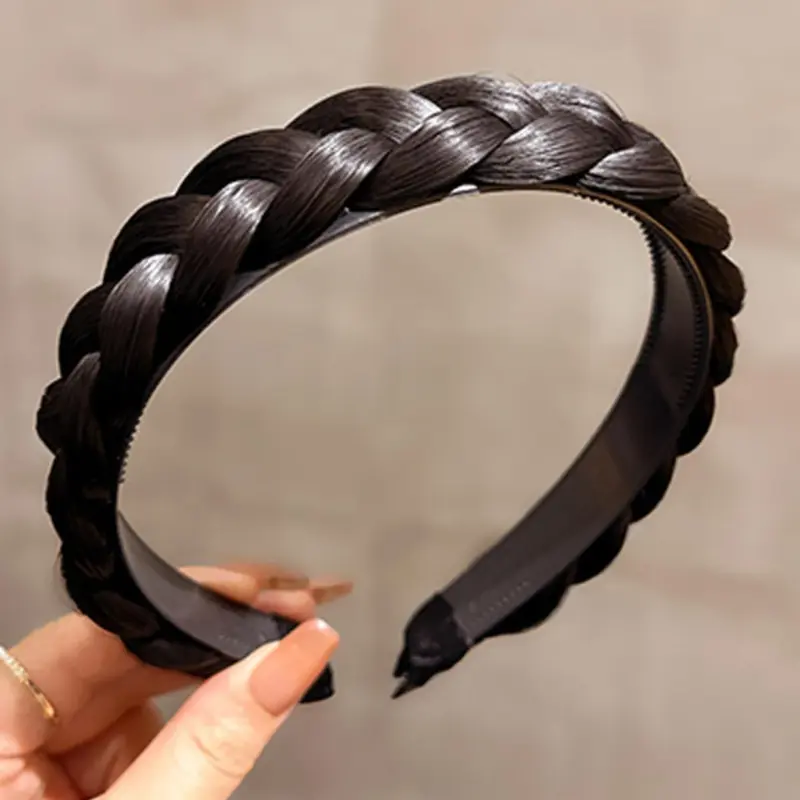 Hair Braids Design Headband, Fashionable Fishbone Braids Headband, Hair Accessories for Women & Girls, Synthetic Wigs for Daily Use, Knotted Headband, Headbands Women, Braided Headband, Hair Accessory Headband