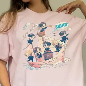 Bangtan Arirang Swim Track Shirt, Cute Sailing Crew Aesthetic Tee V85