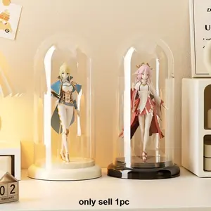 Blind box display stand, collector's storage box, with transparent single doll model.