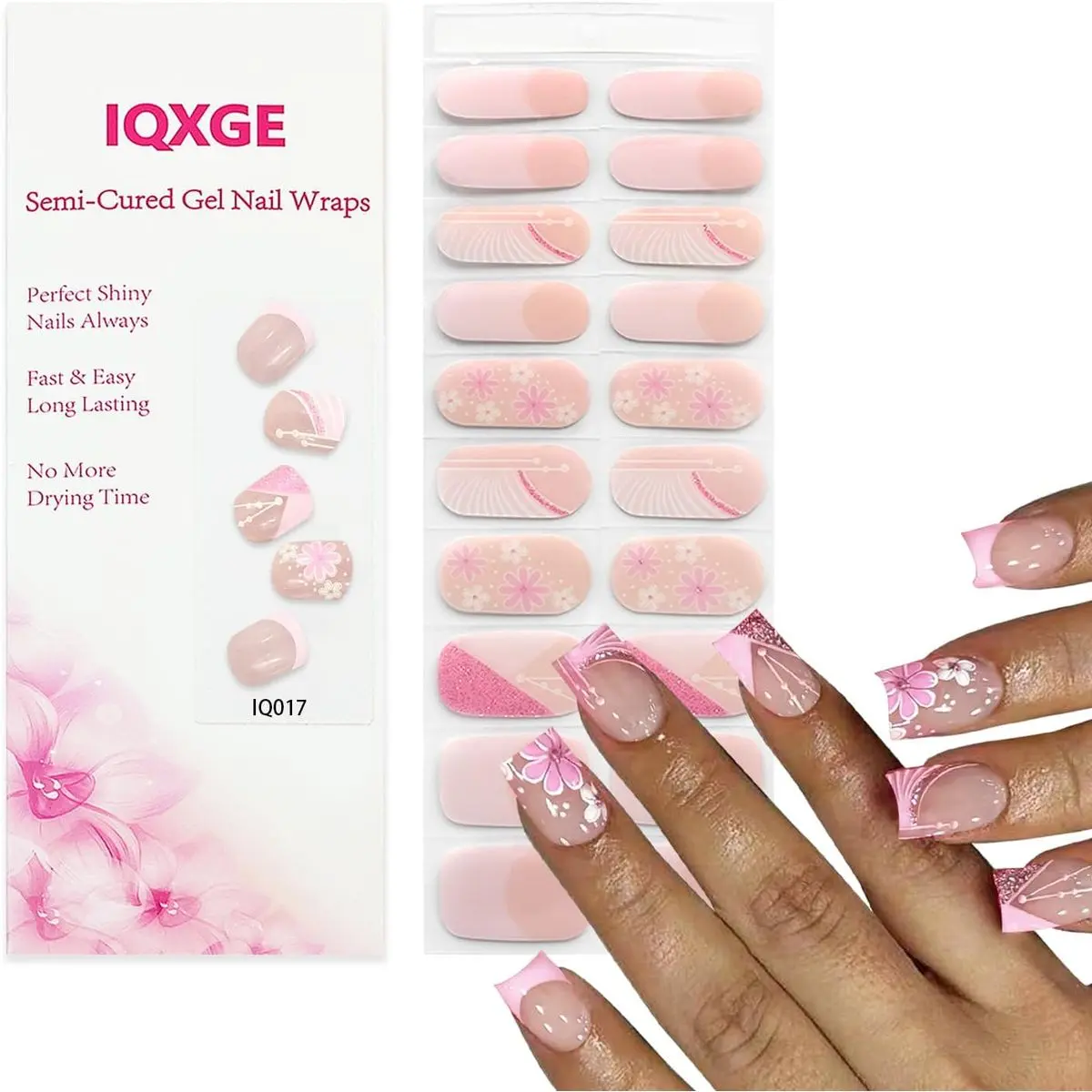 02-pink Glitter Flower