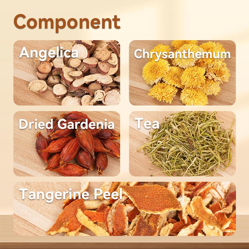 Kreain Nature 5 Cooling Herbal Tea with Chicory, Gardenia, Orange Peel & Chrysanthemum | Quick & Refreshing | 12 Tea Bags Healthy Nature Beverage