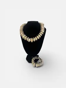 Maji Cowrie Bracelet and Necklace Set