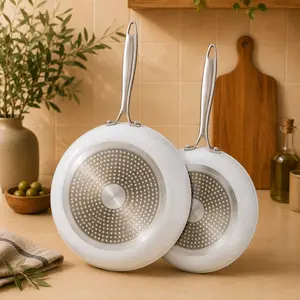 3.0 Ceramic ultra Non-Stick fry Pans by Chef James Cookware set of two.