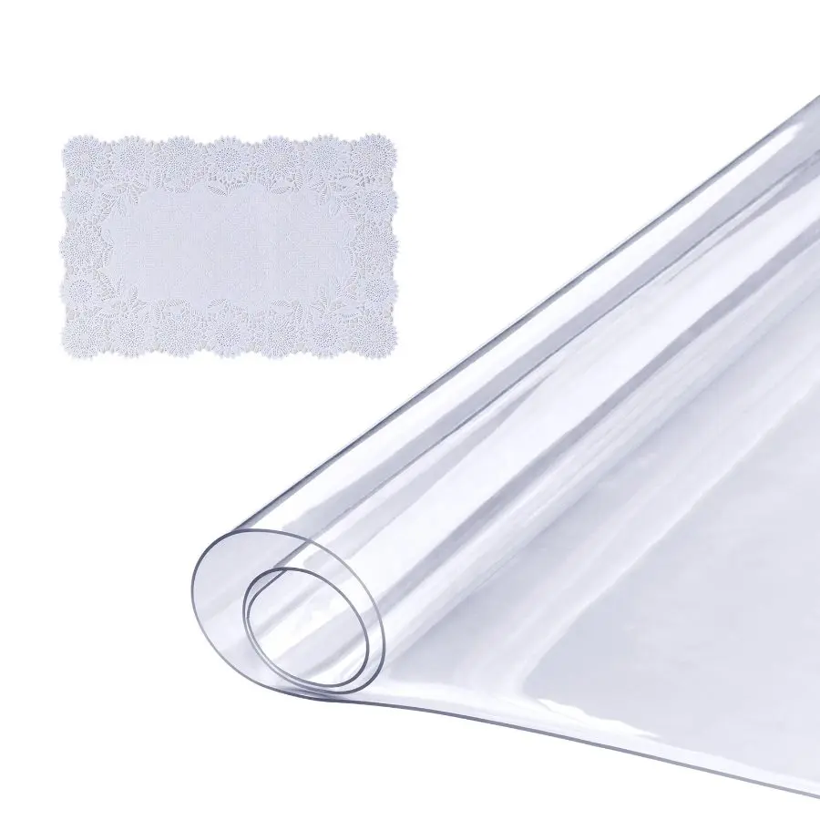 【toolupgrade】VEVOR 18x36 Universal Removable 1.5 mm Thick PVC Plastic Tablecloth, Waterproof Desktop Protector for Writing & Dining Tables, Home Decor (Father's Day Gift)