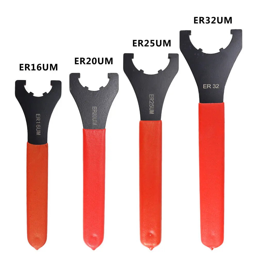 UM-Type Single Spanner Wrench, 1Pc UM16 Tool for ER Series Nut Collet Chuck, Compatible with CNC Lathe Holder (ER16, ER20, ER25), no
