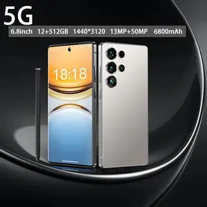 S25 Ultra 5G Android 14 Smartphone - 6.8" Dynamic AMOLED 120Hz Display, 7000mAh Battery, 12GB+512GB, Global Unlocked, Fast Charging, Dual SIM, Multimedia Consumption, Modern Aesthetic, Glossy Finish