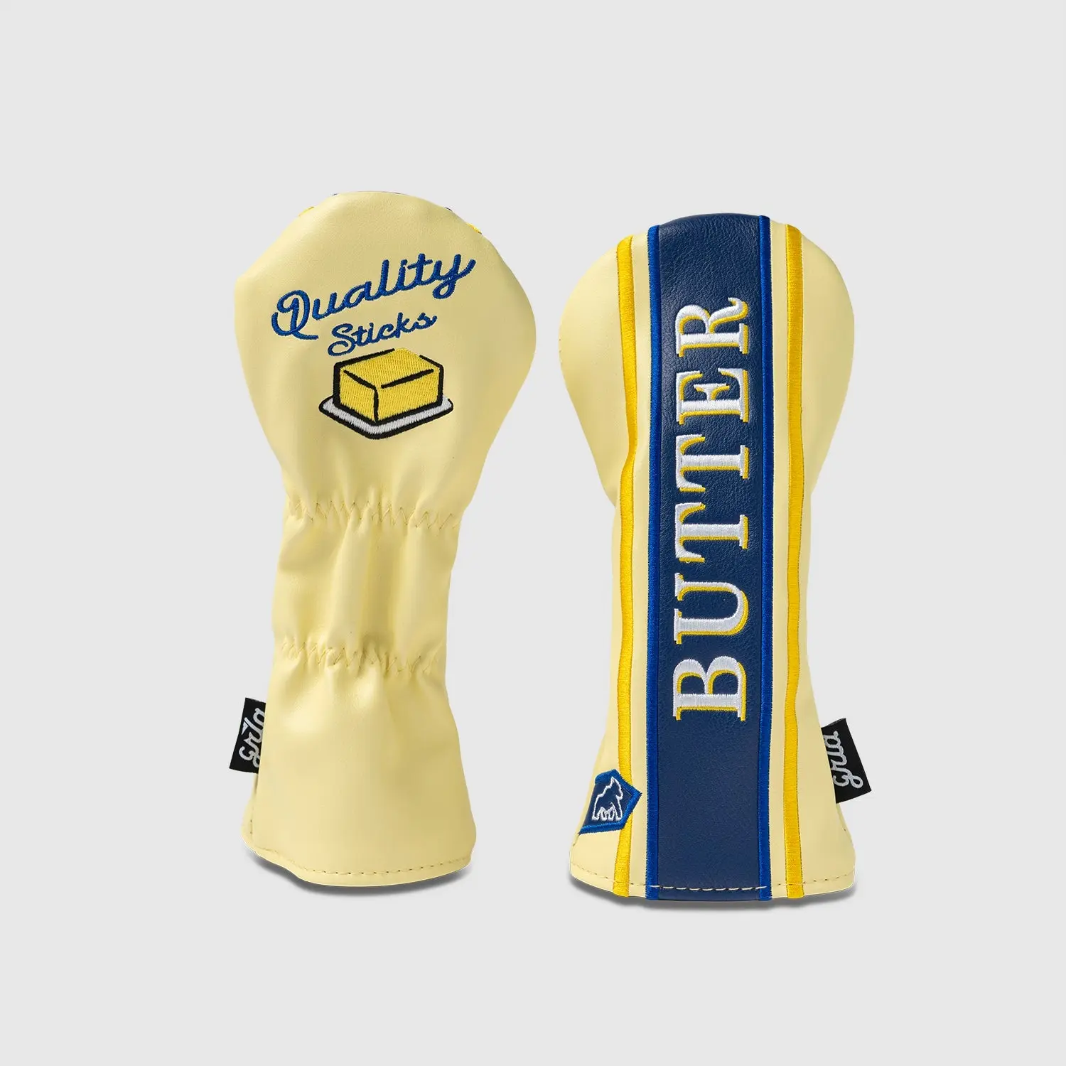 Butter Style Hybrid Golf Club Headcover, Handmade Crafted Protective Cover with Soft Interior Lining and Secure Elastic Bands, Hybrid Clubs