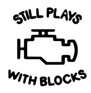 Still Plays With Blocks Mechanic Decal