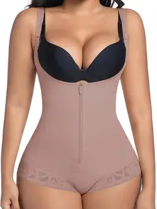 JMK Fajas 1 Count Open Bust Bodysuit Shapewear For Women,Butt Lifting And Tummy Control Body Shaper Zipper Open Bust Bodysuit, Full Body Shapewear, Tight-Fitting Jumpsuit, Colombian Shapewear, Suitable For Daily Wear, Training, Underwear