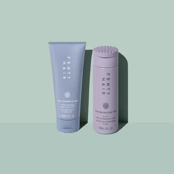 Fenty Hair The Protection Posse Instant Damage Repair Treatment + Heat Protectant Duo