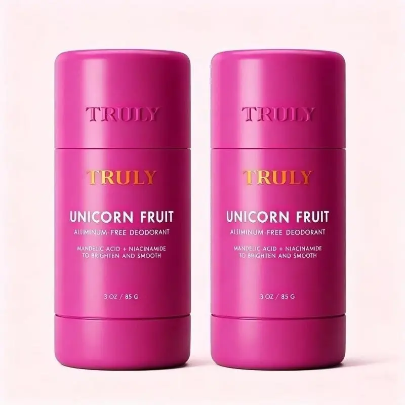 【Buy One Get One Free】Unicorn Fruit Brightening Smoothing Aluminum-Free Deodorant with Papaya Enzymes & Mango Butter, Controls Underarm Odor, Fades Dark Armpit Discoloration, Exfoliates Dead Skin, Sweet Cotton Candy Scent