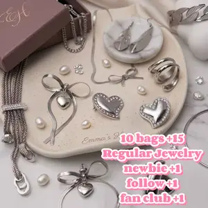 Emma's Heart | Costume Jewelry Sets (Buy 10 Get 15 Free) - 316L Titanium Steel, Waterproof & Tarnish-Free