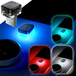 USB Car Interior LED Ambient Light, New Universal USB In-car Ambient Light Decorative Lamp Accessories for Car Parties, Cold Light Neon Light, Car Environment Light, LED Mood Light, Laptop Decorative Light, Mini USB LED Light