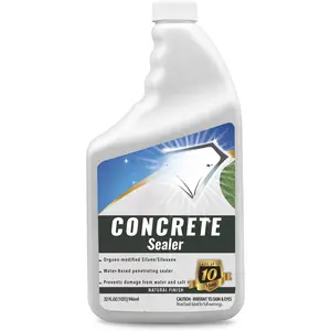 Concrete Sealer Clear Penetrating Waterproofing Spray.   Durable Sealant for Driveways, Cement Patio Pavers, Brick, Stone Or Any Outdoor Hard Surface. Easy, Long-Lasting  Look.