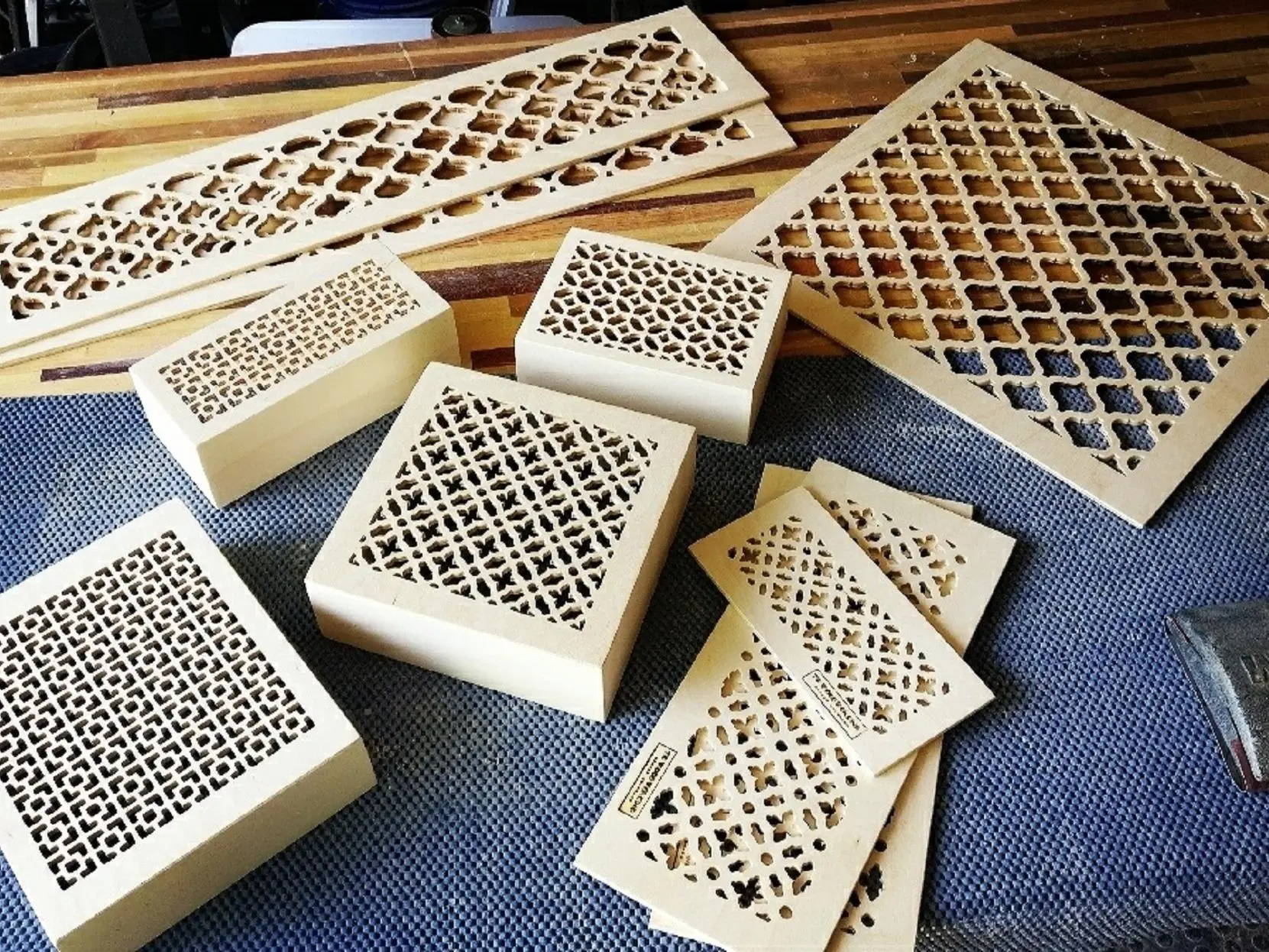 Wood Vent Register Covers 1/4" Birch Plywood Custom Sizes Available Ideal for Air Supply Registers Wall Art Unique Design Versatile Usage