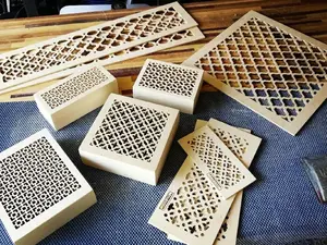 Wood Vent Register Covers 1/4" Birch Plywood Custom Sizes Available Ideal for Air Supply Registers Wall Art Unique Design Versatile Usage