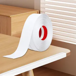 Wall Corner Protector, 0.78 in x 13 Ft Flexible Peel and Stick Molding Trim for Tile and Wall Edges, Furniture Protection and Decoration, White