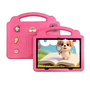 10.1-inch Android Wifi Tablet, learning and entertainment all-in-one machine, 3GB RAM+32GB ROM, anti drop shell, IWAWA software, no adapter, free toys, Suitable as a holiday gift, blue/pink/orange/green