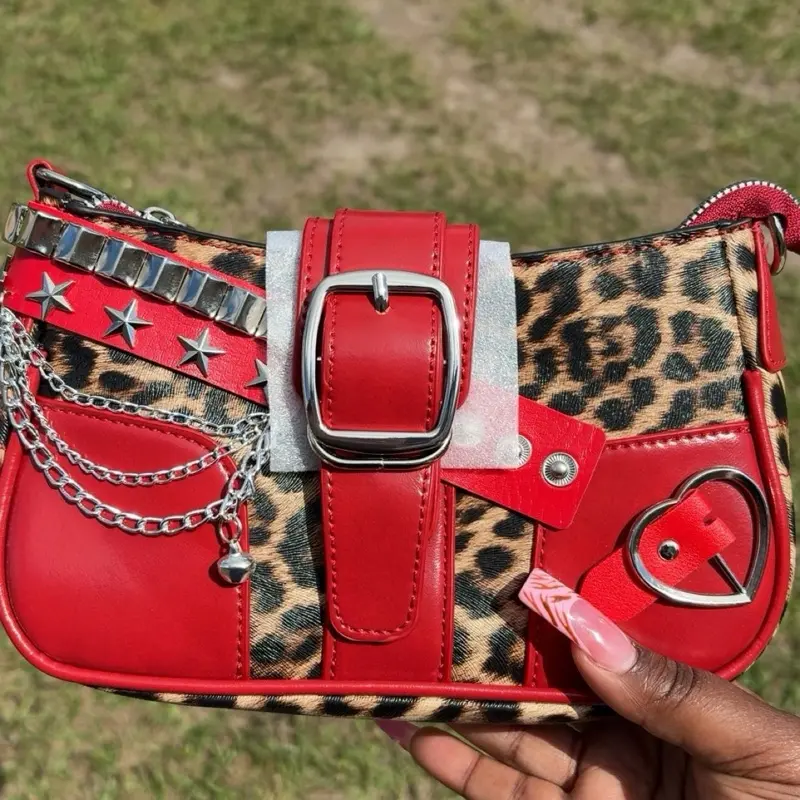 Cheetah print purse