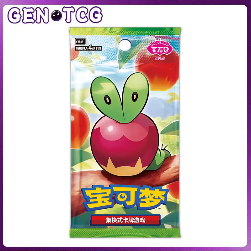 【LIVETCGO】Pokemon TCG Gem Pack Vol.6 CBB6C Applin Booster Pack Factory Sealed-Simplified Chinese
