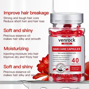 Vemrock Macadamia oil, Camellia Floral hair care set, hair Vitamin capsules and shampoo and conditioner, moisturizing shampoo products for men and women