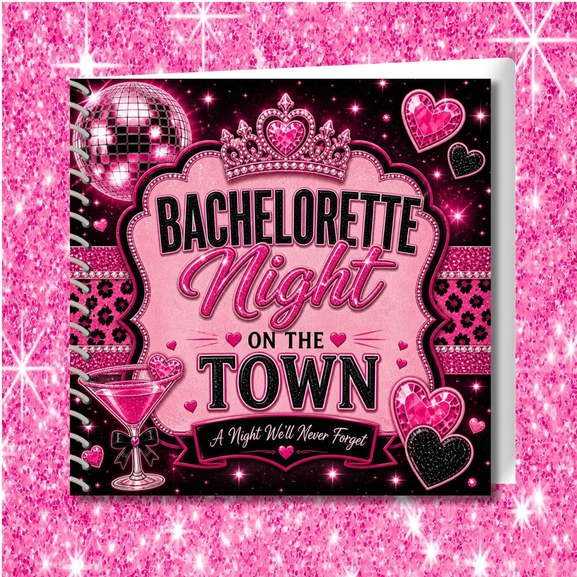 Bachelorette Party Scrapbook- Fully Designed Layout Pages