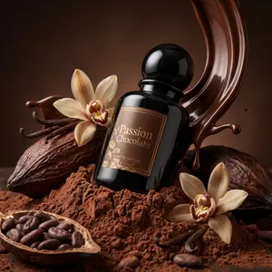 Women's perfume, 50 milliliters (1.7 fluid ounces) long-lasting fragrance, sweet chocolate vanilla coffee blend, combining caramel and amber notes, food series, dark chocolate candy and caramel fragrance single bottle