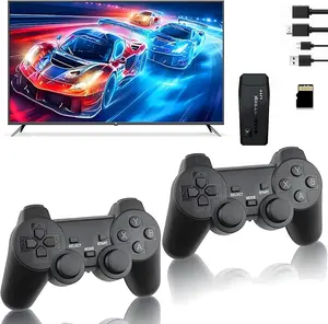 Wireless Retro Game Console, Plug and Play Video Game Stick 4K HD HDMI 10000+ Games, 2.4G Wireless Controller, Game Console and TV Controller, Childhood Games