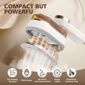 Areyourshop 1200W Portable  LCD Steam Iron Machine Steamer Handheld Garment Clothes Ironing