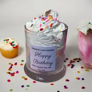 Happy Birthday Cake Candle Vanilla Scent Freshener