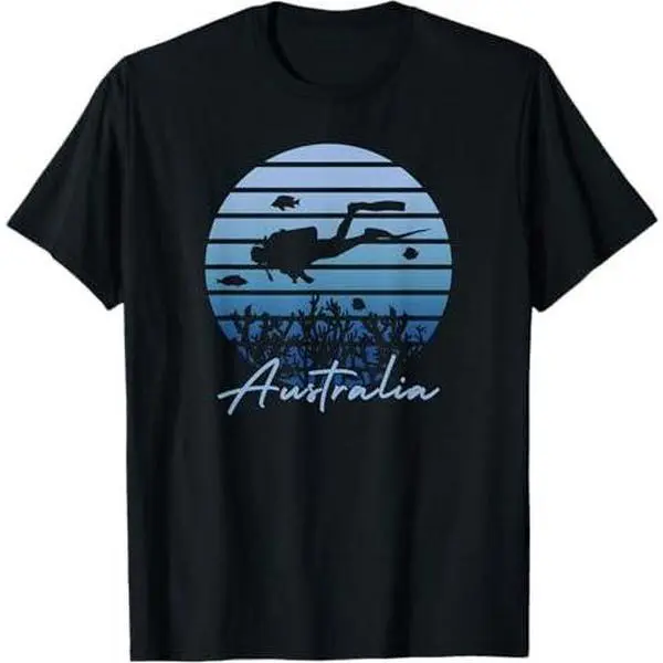 Australia Diving - Great Barrier Reef Scuba Diver T-Shirt