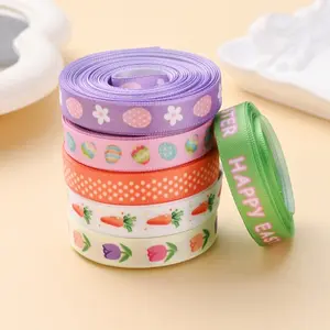 1pc Satin Ribbon Roll, Stiffened Polyester Material, Ideal for Wreath Making, Bouquet Packaging, Handmade Decoration