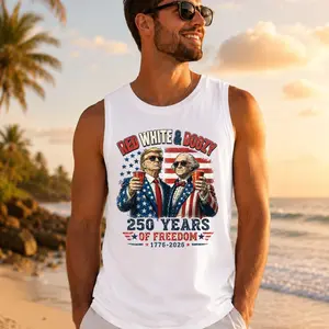 USA 4th of July Tank, Funny Trump Washington Top, July Fourth Gift For Conservative Dad, America 250th USA Anniversary Shirt