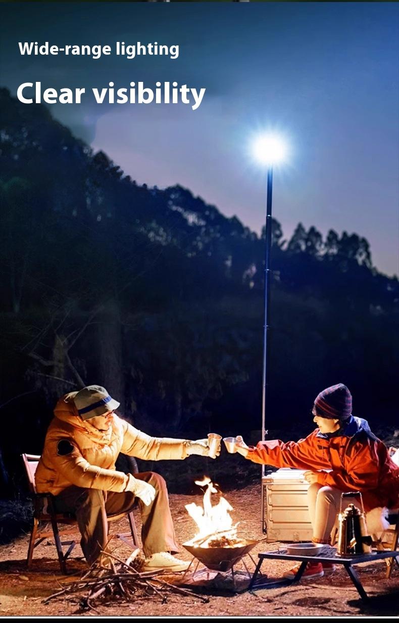 WorkLight Camping Light With Built-in Power Supply, Type-C Rechargeable, Outdoor Light, Multiple Light Sources, Dimming, Emergency Transition, Rainbow Cycle Multi-functional Flashlight.