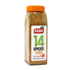 Badia 14 Spices Salt-Free All Purpose Seasoning, 20 oz - Savory Blend of Garlic, Onion, Herbs, Spices & Peppers