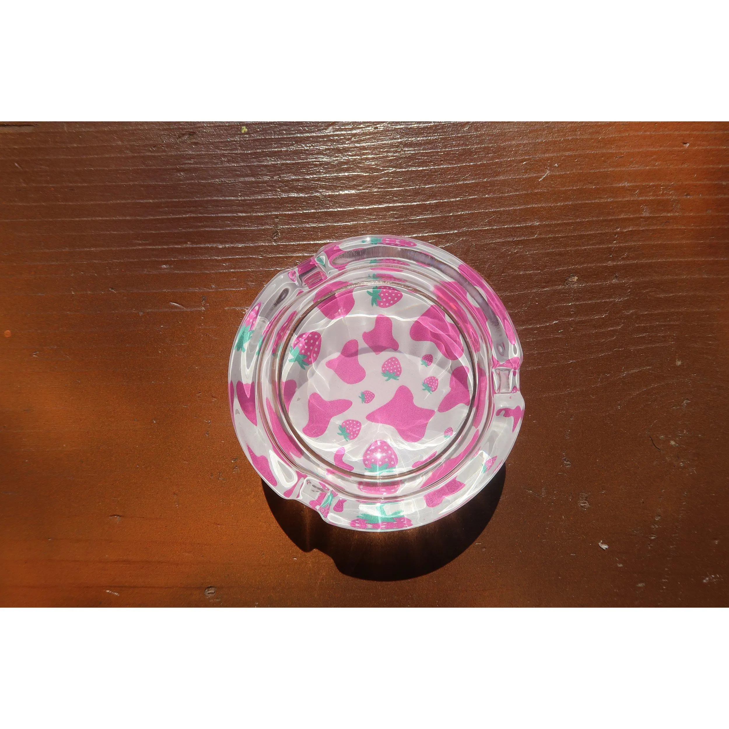 Strawberry Milk Glass Holder 🍓🥛