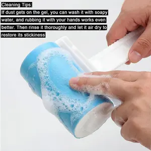 Washable Roller Lint Remover, Reusable Non-Tearable Design, Strongly Attracts Pet Hair, Dust, and Fluff, Gentle on Fabrics, Portable and Eco-Friendly
