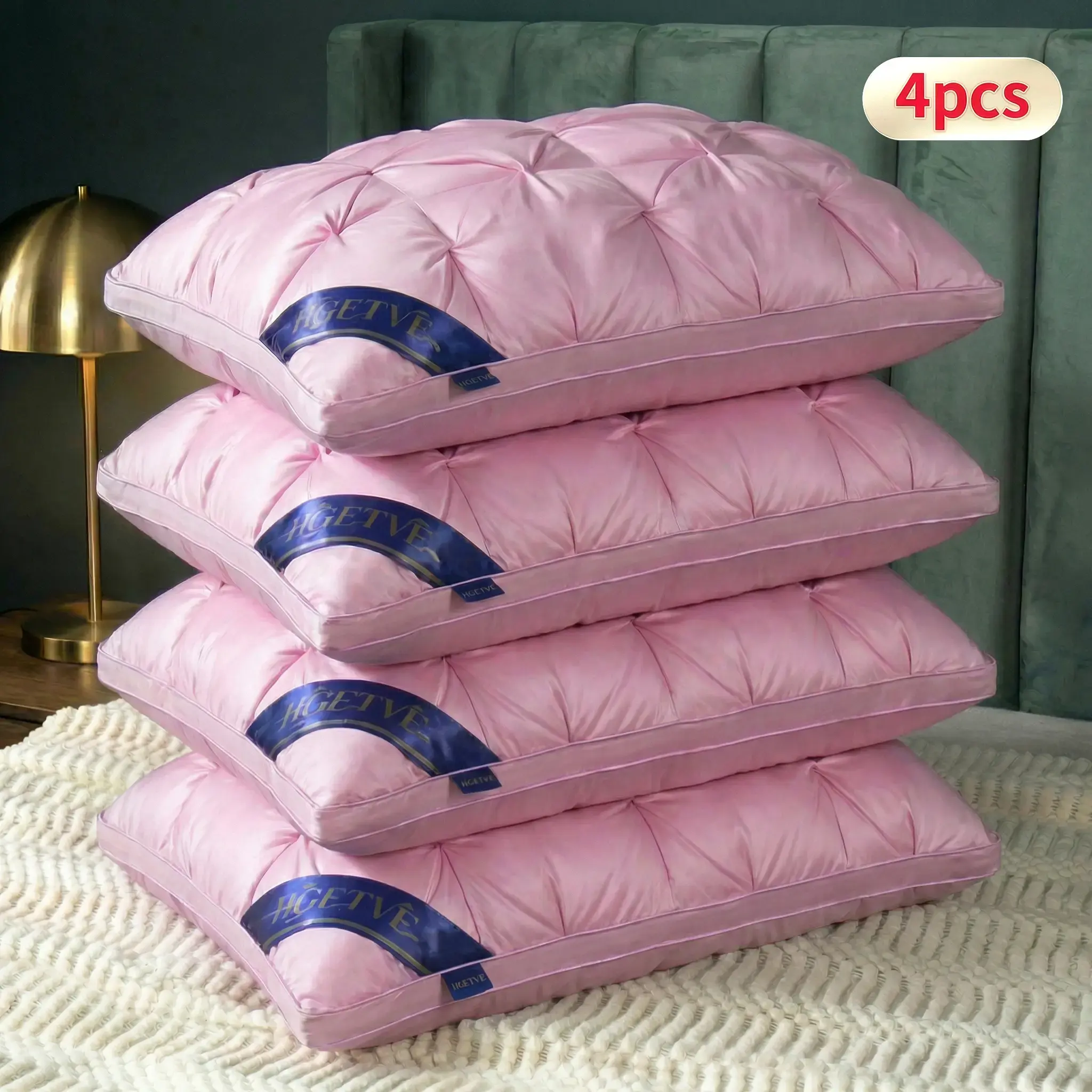 4Pcs-Queen-Pink