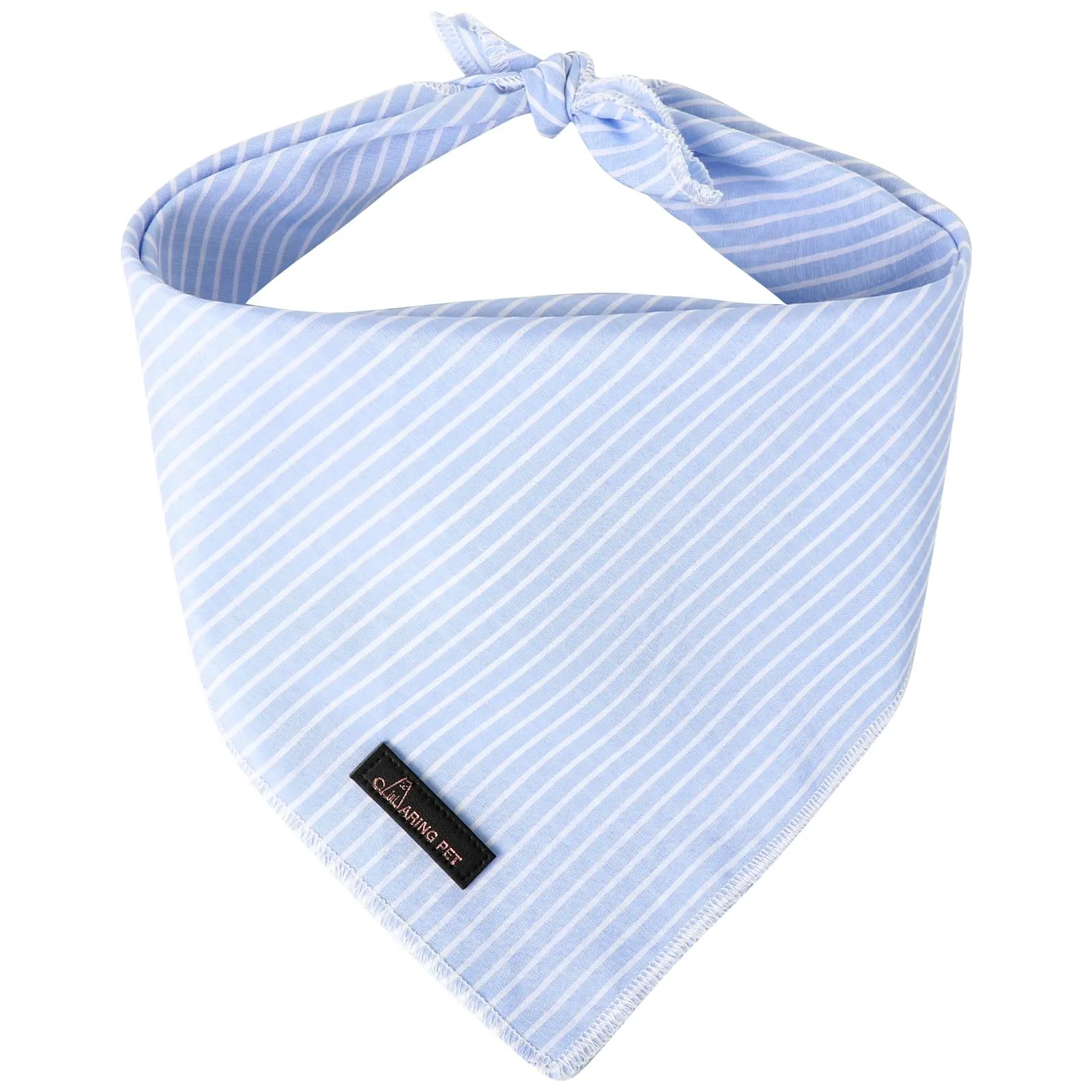 ARING PET Cotton Fabric Summer Dog Bandana - Cute Blue Comfy Triangle Bib Scarf with Unique Style, Wide Size Range for Small to Large Dogs, Party & Daily Wear, Easy Cleaning, Folded Shape, Universal Fit