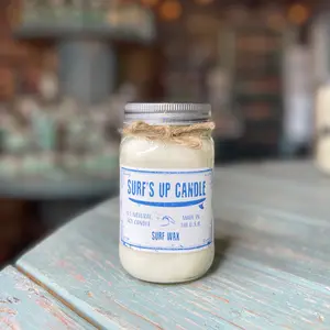 Best Sellers Surf's Up Candle 16 oz Mason Jar  Large Organic Soy Wax