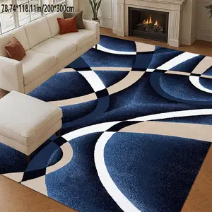 Abstract Geometry Modern Wind Area Carpet Machine Washable Home Decoration Sofa Tea Table Cushion Bedside Cushion Dining Table Cushion Kitchen Study Home Carpet Floor Cushion Abstract Rugs