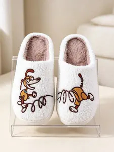 Cute Spring Dog Slippers, Soft Slide Footwear for Cozy Home Atmosphere, Versatile for Bedroom and Living Room, Fun and Comfortable Footwear for Dogs