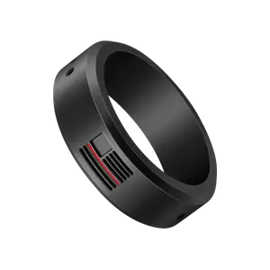 Tuff Ring Thin Red Line Band - Black Design, Simple Shape, Compact Size